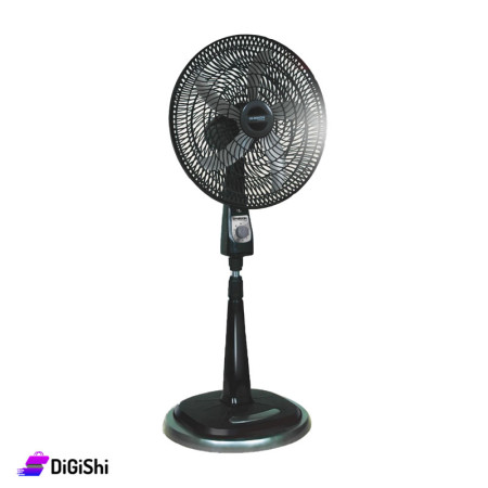 Amanda AM-6380 Battery Electric Fan with Normal Switch Operates on Electricity and Battery