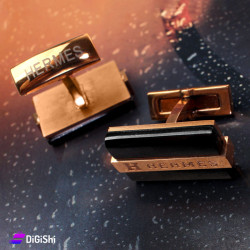 HERMES Golden Cufflinks