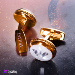 Men's GIORGIO ARMANI Golden Cufflinks