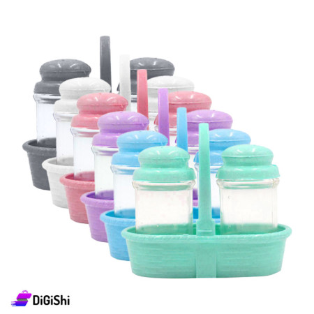 Plastic Salt And Paper Shakers Set