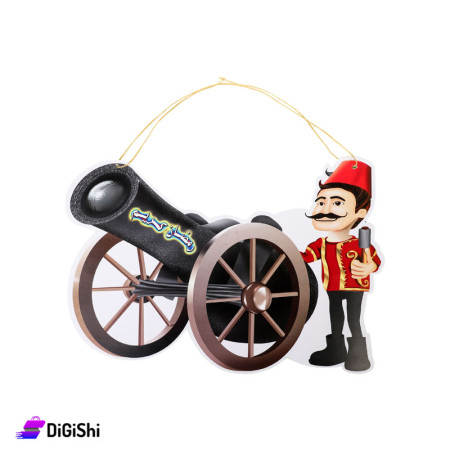 Man Firing the Breakfast Cannon Decorations Small Size