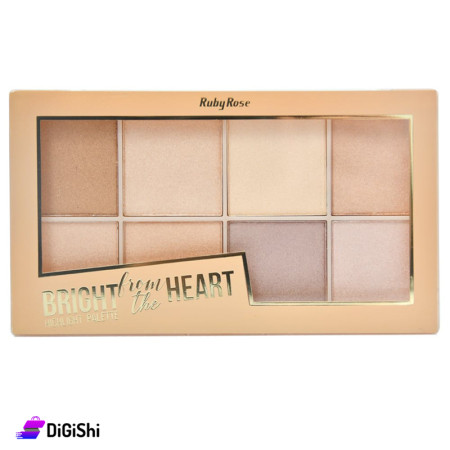 Ruby Rose Bright From The Heart Highlight Palette HB-7516/D