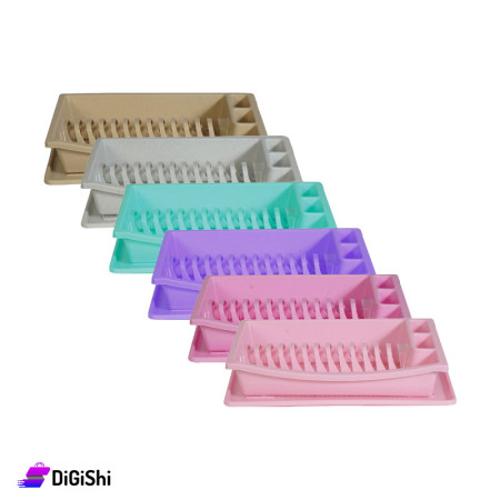 Homy Plast Plastic Dish Rack Single Layer - Set Of Colors