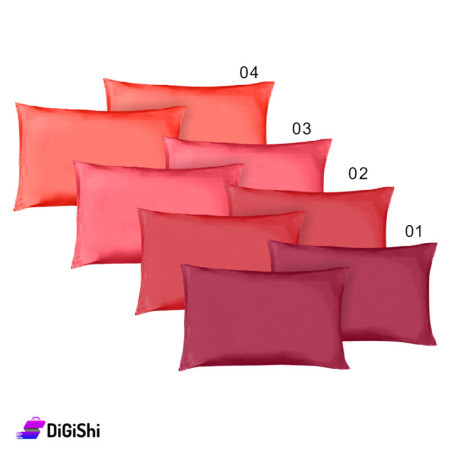 ALHOUDA Pairs of Pillow Cover - Shades of Red
