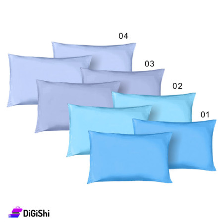 ALHOUDA Pairs of Pillow Cover - Shades of Blue