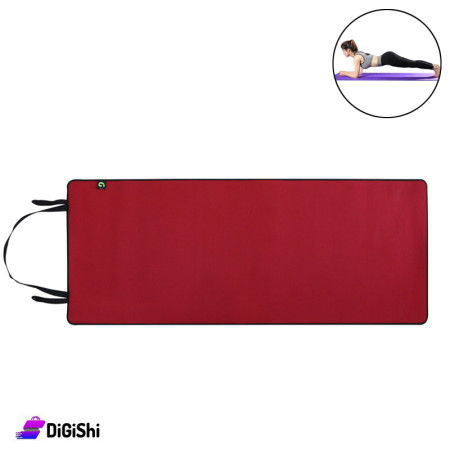 سجادة يوغا غير قابلة للانزلاق 150*60 سم Fitness EVA - أحمر