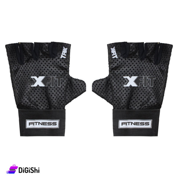 قفازات رياضية نصف الإصبع جلد