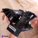 قفازات رياضية نصف الإصبع جلد