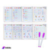 Flexible Transparent Plastic Educational Board Sheet English letters Flexible Transparent Plastic Educational Board Sheet English letters