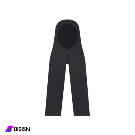 ALTUKA Cotton Hijab with Polka Dot Pattern - Black