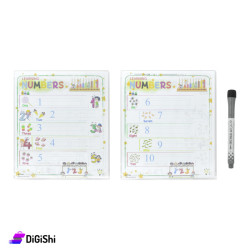 Flexible Transparent Plastic Tablet Paper Numbers