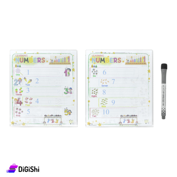 Flexible Transparent Plastic Tablet Paper Numbers