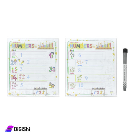 Flexible Transparent Plastic Tablet Paper Numbers