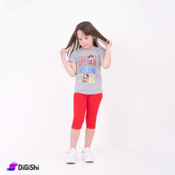 Girls' Cotton Mickey Mouse Pajama