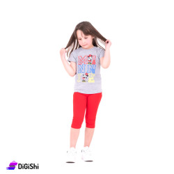 بيجاما قطن بناتية ميكي ماوس السماح