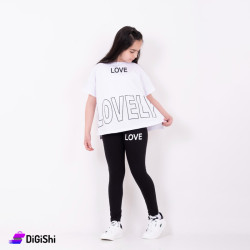 Girls Cotton Pajama Love