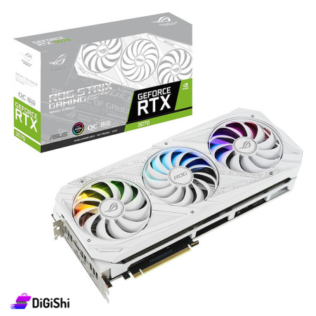 كرت شاشة ROG STRIX RTX3070 O8G White  V2