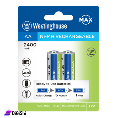 Westinghouse NH-AA2400ARBP2 Rechargeable Batteries