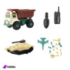 Plastic Tank Toy with Tipper and Pilot Plastic Tank Toy with Tipper and Pilot