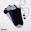 Pair of Men's Short Two-tone Socks