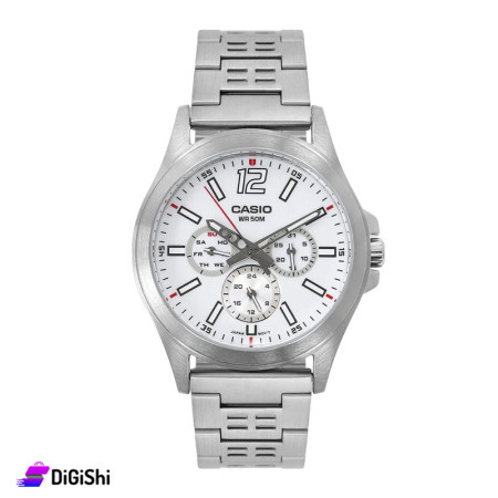 Casio Men's Wrist Watch MTP-E350D-7BVDF - Silver