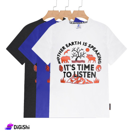 STARTER Men's Cotton T-shirt - It's Time To Listen