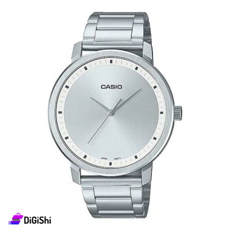 ساعة يد رجالية Casio MTP-B115D-7EVDF - فضي