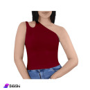 Solitaire Seamless Lycra Asymmetric Sleeve Shirt