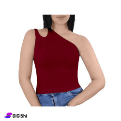 Solitaire Seamless Lycra Asymmetric Sleeve Shirt
