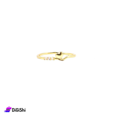 Thin Golden Rings with Small Heart Model