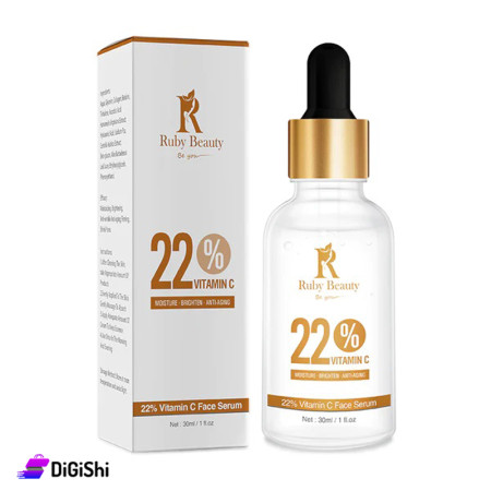 سيروم وجه فيتامين سي 22% Ruby Beauty