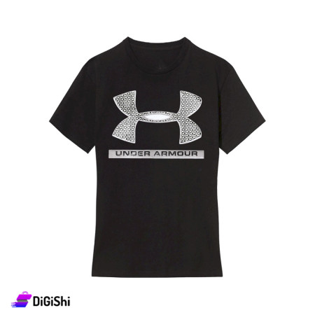 كنزة قطن نسائية مع شعار UNDER ARMOUR رقم M142- أسود