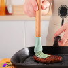 Silicone Brush with Wood Handle