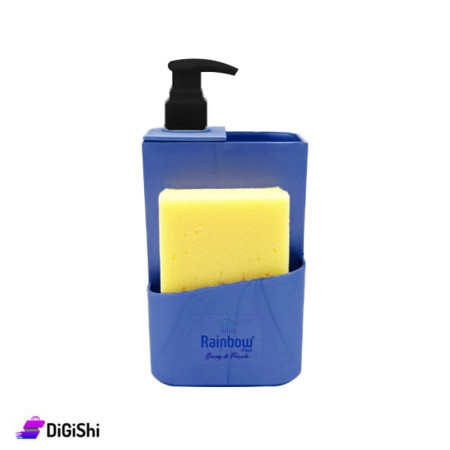 Rainbow Washing Sponges And Liquid Soap Box 2138 - Blue