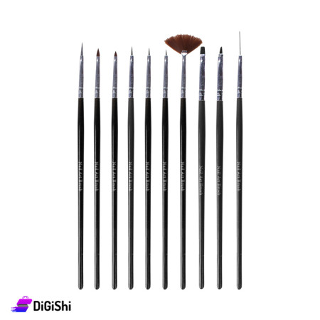 Nail Brush Set -Black