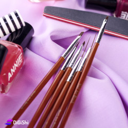 Nail Brush Set - Brown