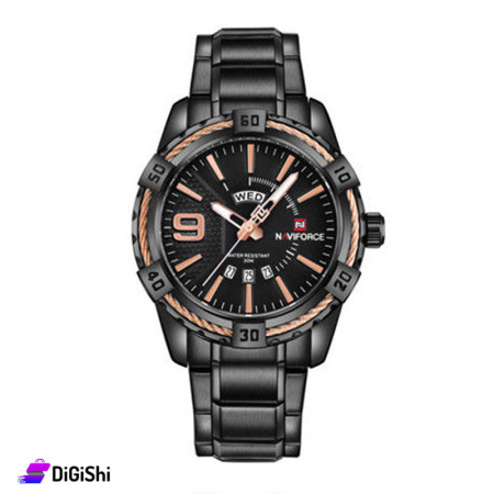 NaviForce NF9117 Men's Wrist Watch - Black
