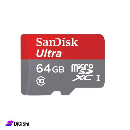 كرت ذاكرة SanDisk موديل Ultra ذاكرة 64 غيغابايت