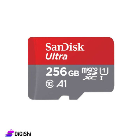 كرت ذاكرة SanDisk موديل Ultra ذاكرة 256غيغابايت