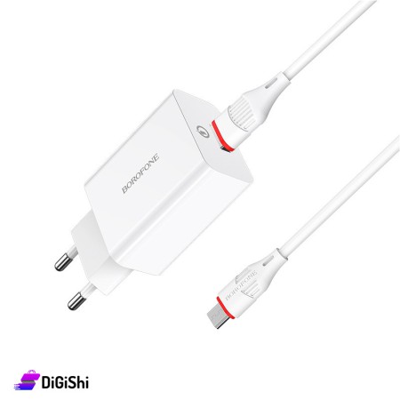 BOROFONE BA21A Long Journey Single Port Charger Set (Micro)