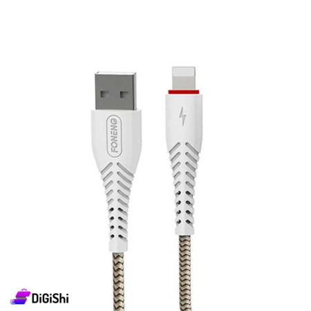 كبل للايفون شحن ونقل بيانات FONENG موديل X15