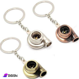 Turbo Shape Metal keychain