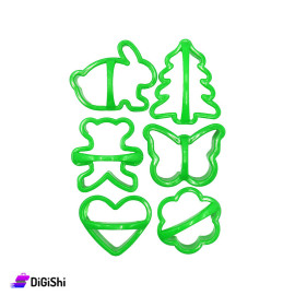 Plastic Cookie Cutters with Tree shape - Green