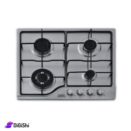 Stainless Steel Gas Stove With Four Heads Al Anwar Brand Model HN50T