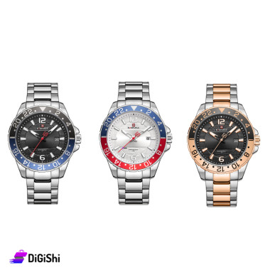 Naviforce NF9192 Stainless Steel Waterproof Quartz Watch