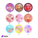 Ruby Rose Round Eyeshadow Palette 10 Colors HB-1075 Ruby Rose Round Eyeshadow Palette 10 Colors HB-1075