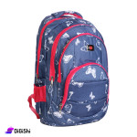 Butterfly Print 3-layer Backpack
