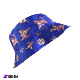 قبعة باكيت كتان LV - نيلي