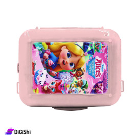 Rainbow 2141 Alice's Rectangular Lunch Box - Pink