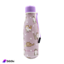 SUPER STAR Cats Water Bottle with Pendant